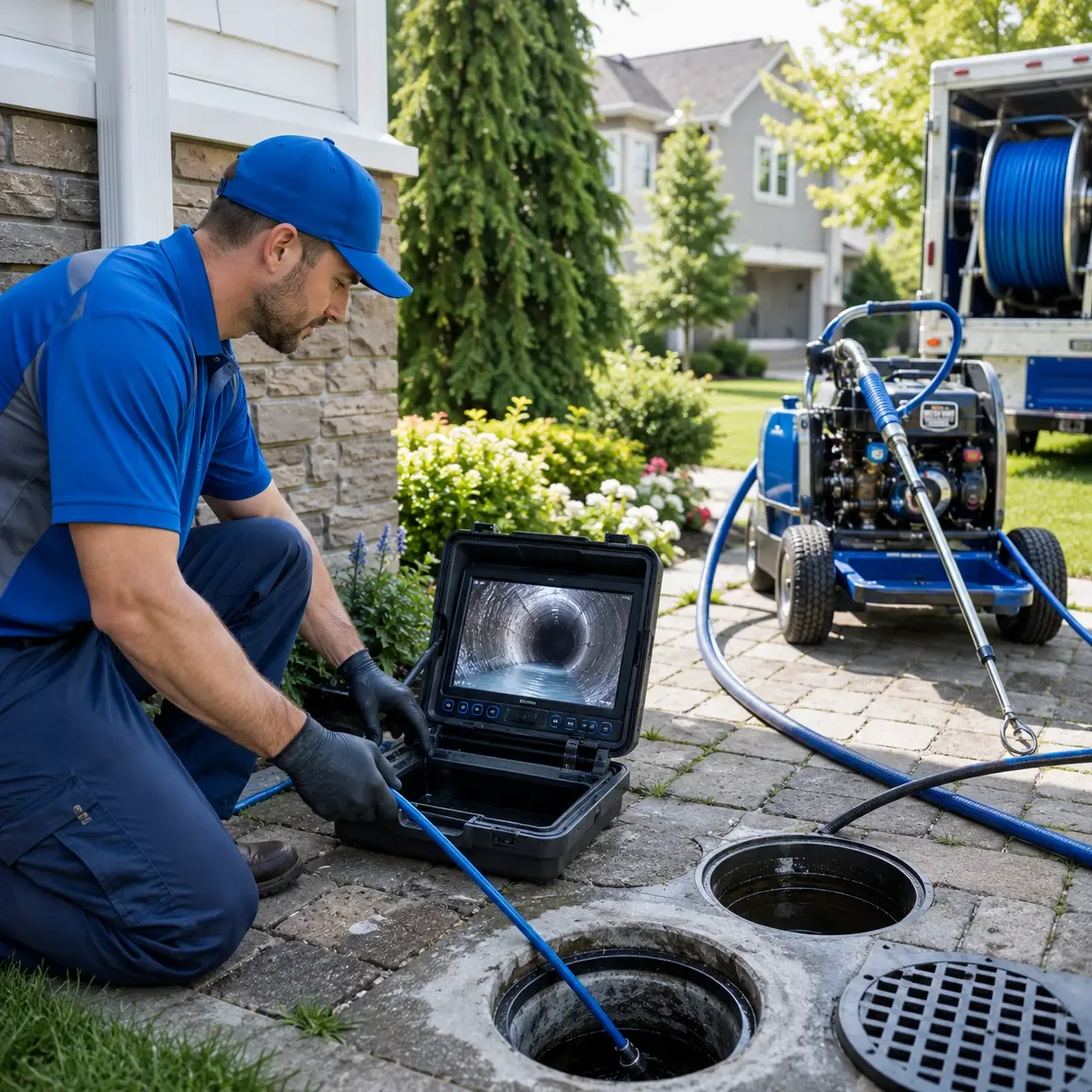 Outdoor drain cleaning professionals serving Papillion, NE